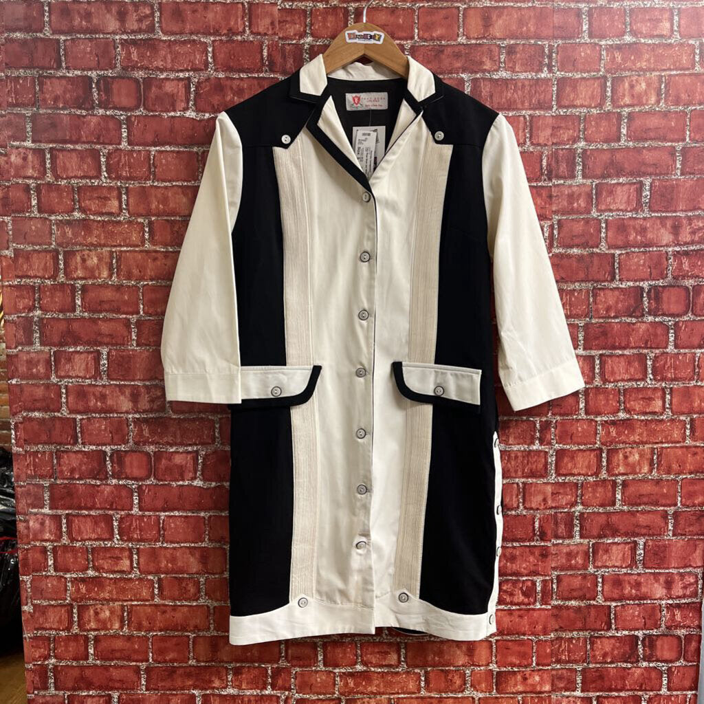 Tony Boga Black and White Lightweight Coat Size Small