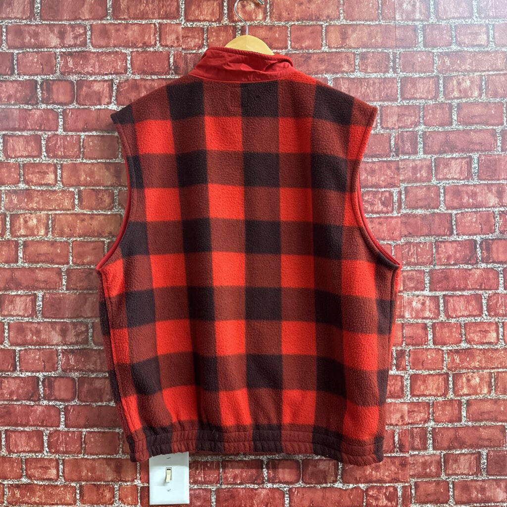 Gap Plaid Fleece vest red Size L