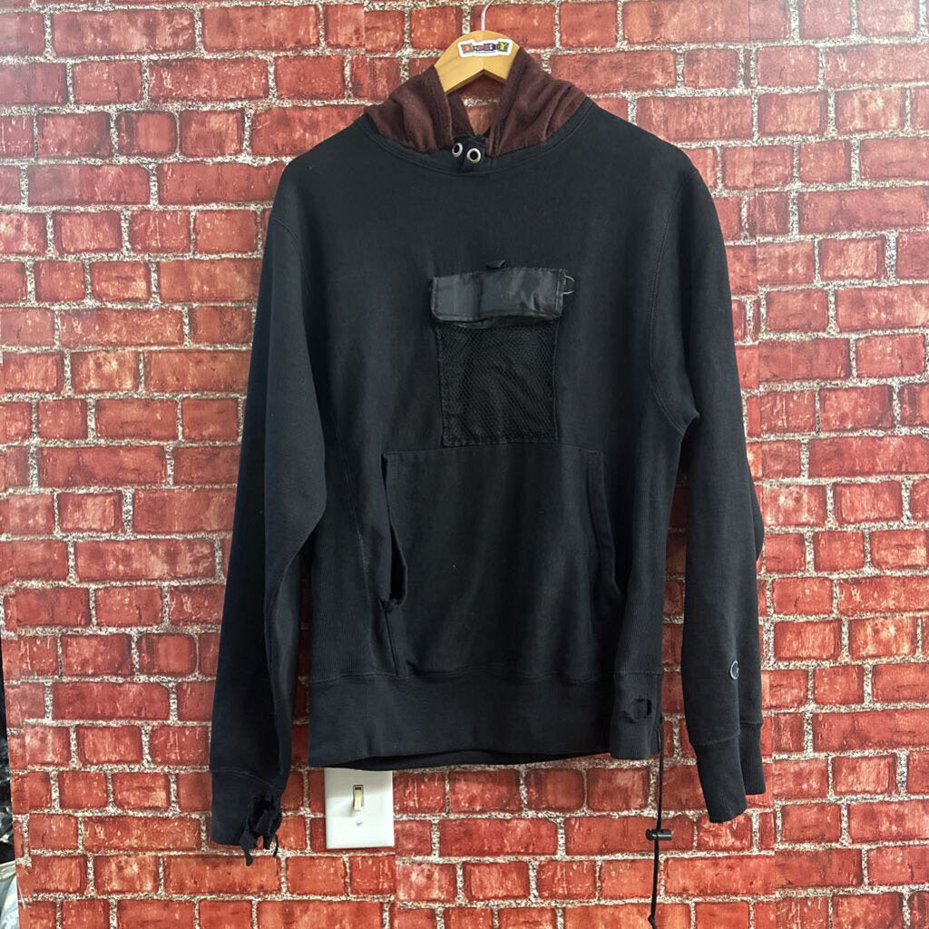 Champion Pocket Hoodie black Size L