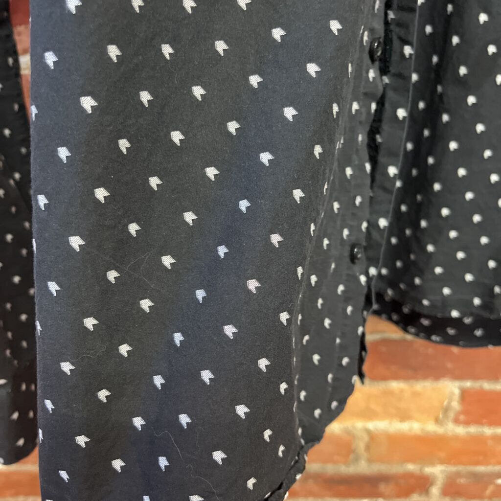 Hugo Boss Arrow Polka Dot Button Up Size Medium