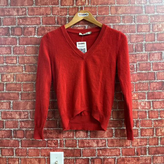 Ivory Row Cashmere Knit Sweater Red Size XS