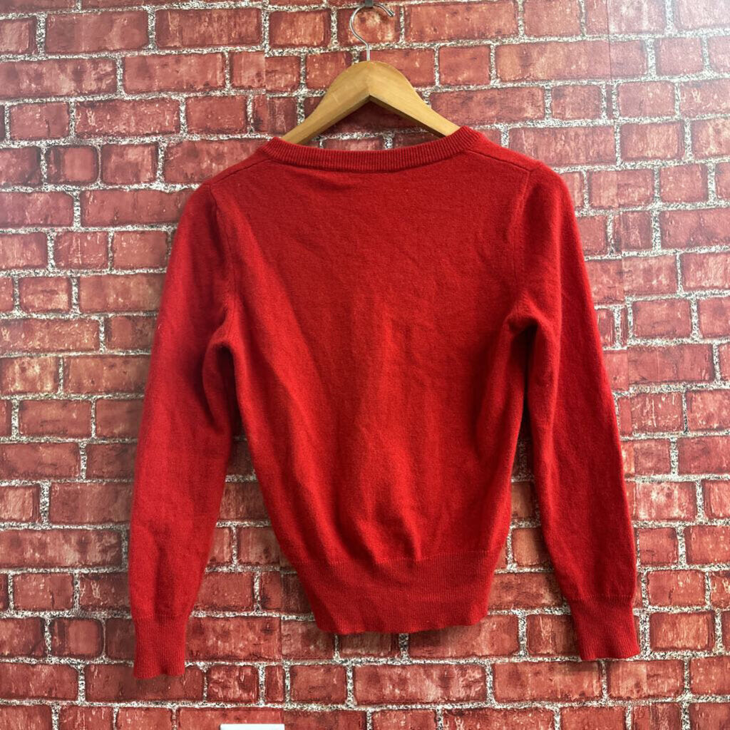 Ivory Row Cashmere Knit Sweater Red Size XS