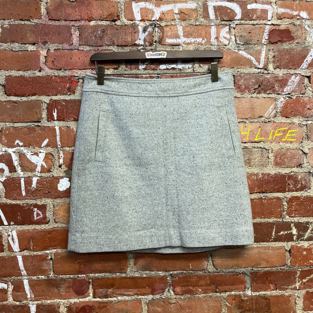 Loft Grey Wool Mini Skirt Size 4