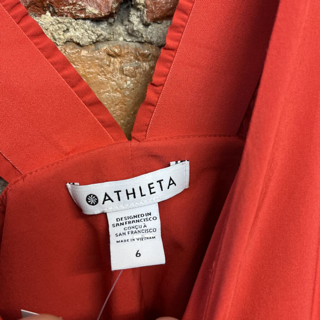 Athleta Jumpsuit Orange Size 6