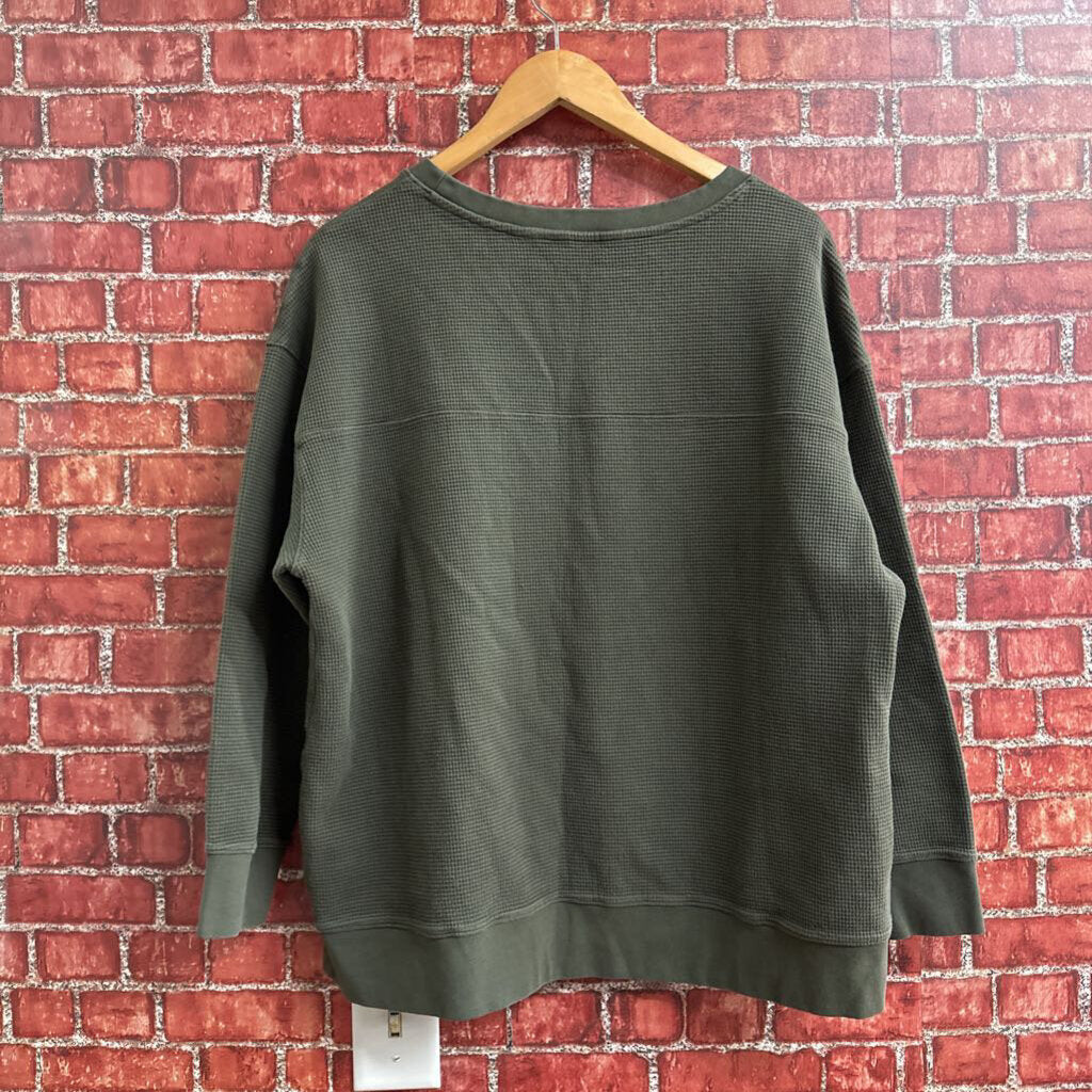 Lands End Green Thermal Shirt Size 1X