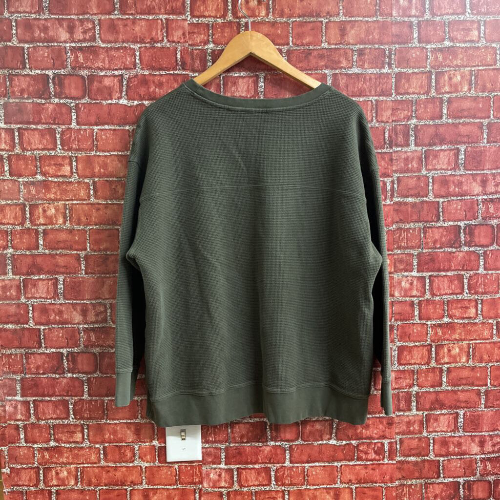 Lands End Green Thermal Shirt Size 1X