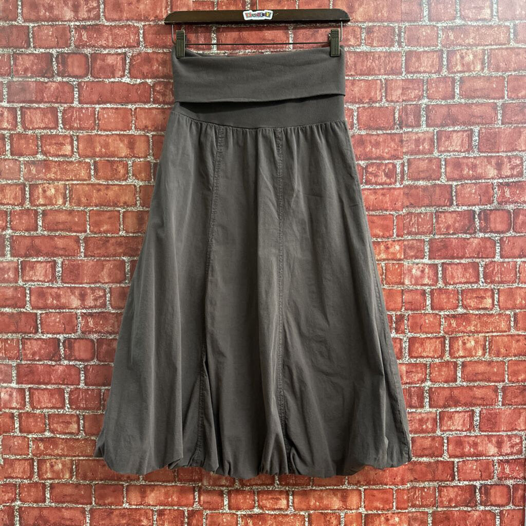 XCVI Midi Bubble Skirt Brown Size S