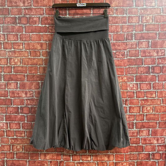 XCVI Midi Bubble Skirt Brown Size S