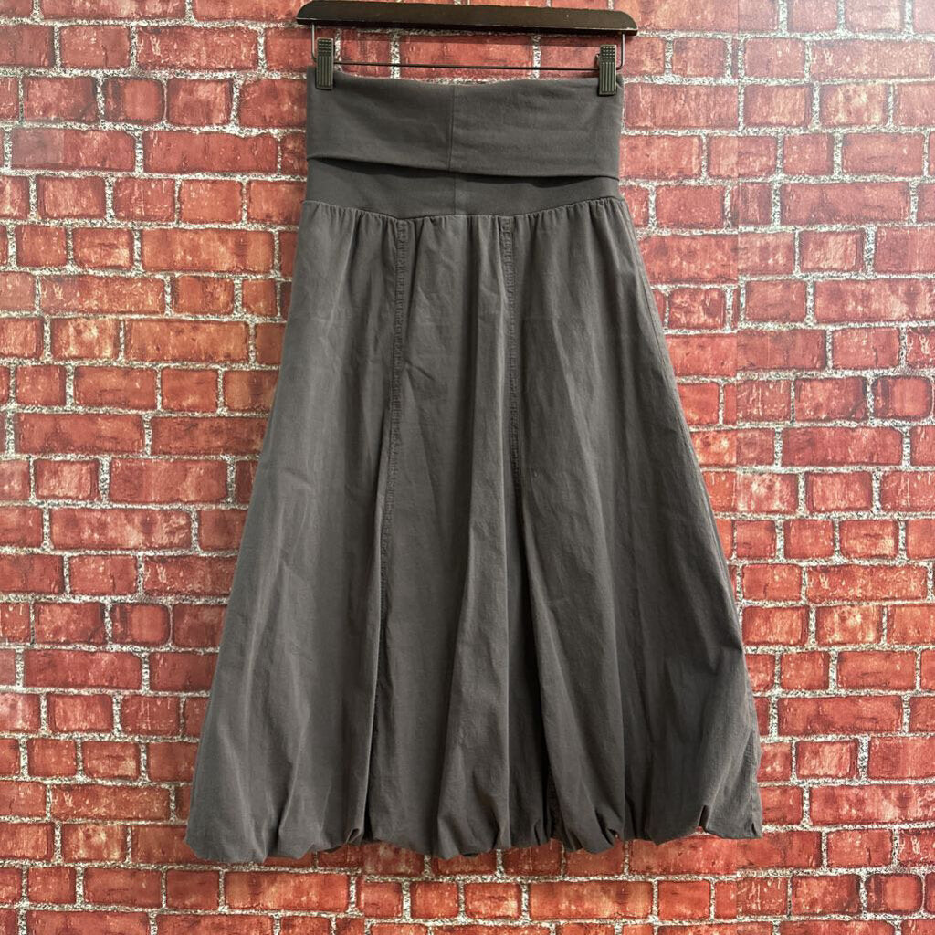 XCVI Midi Bubble Skirt Brown Size S