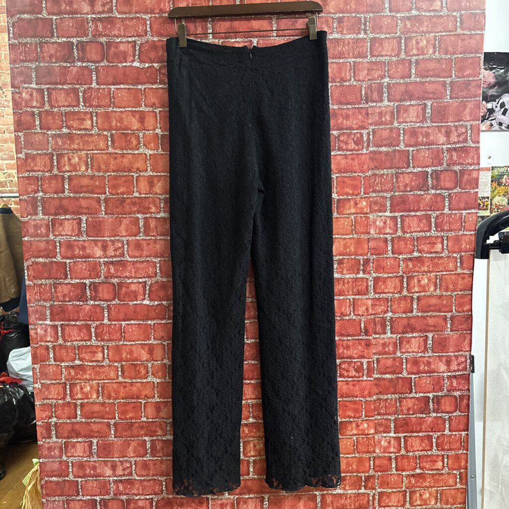 Vintage Betsys Lace Flare pants black Size 6