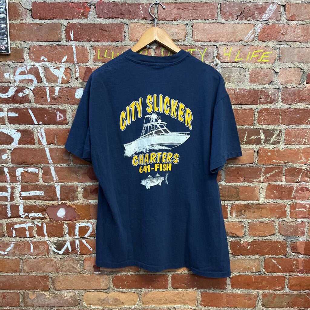 Vintage City Slickers Fish Tee Size XL