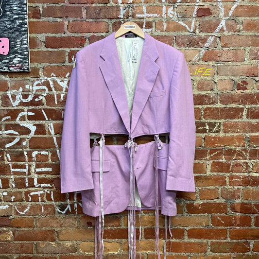 Custom Made Purple Cutout Blazer Size L