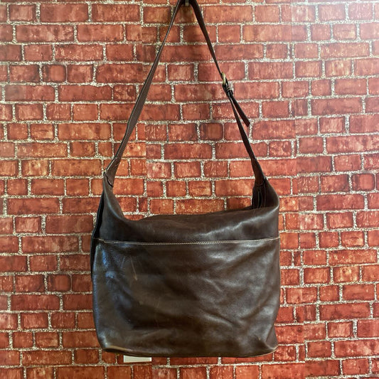 Cole Haan Dark Brown Leather Giant Tote