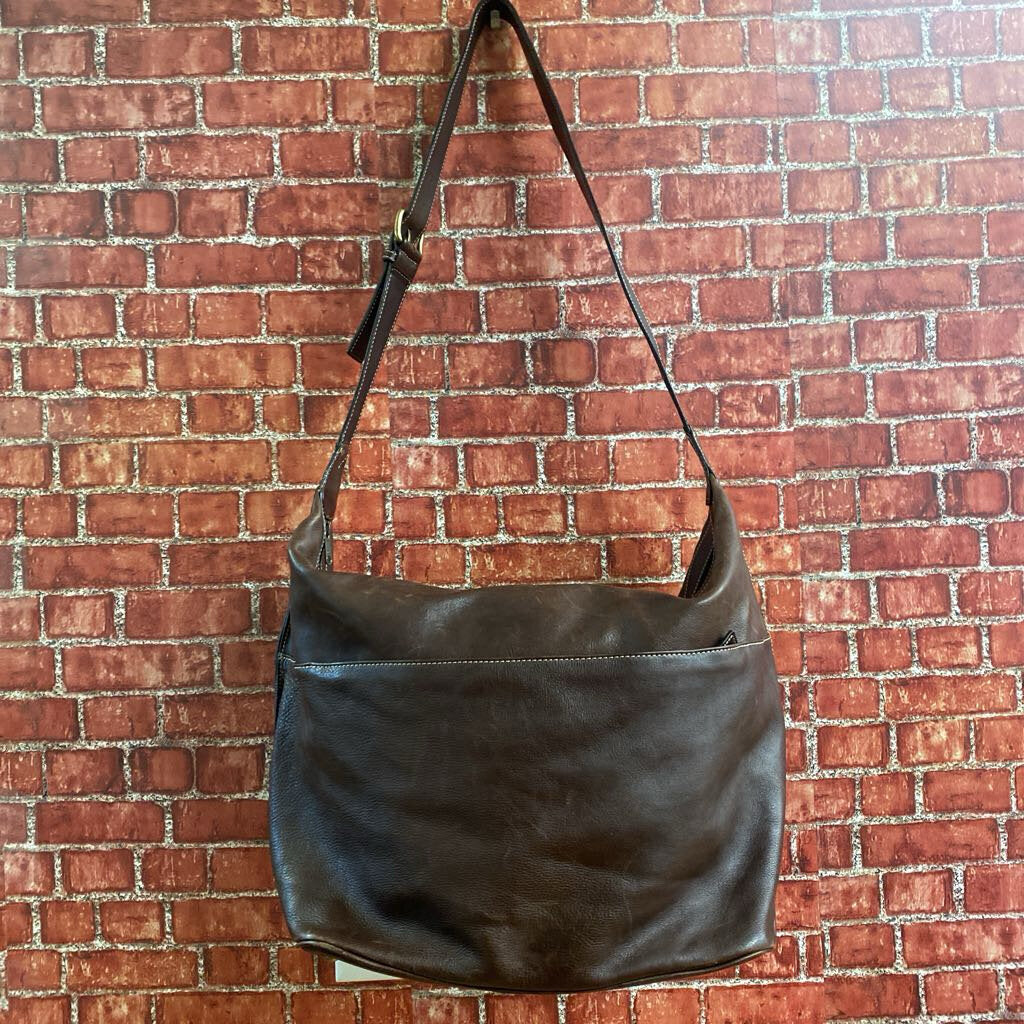 Cole Haan Dark Brown Leather Giant Tote