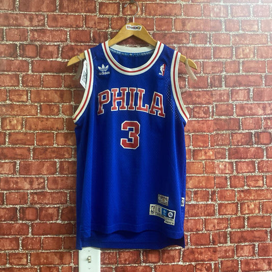 Allen Iverson Rookie Jersey Size L Blue