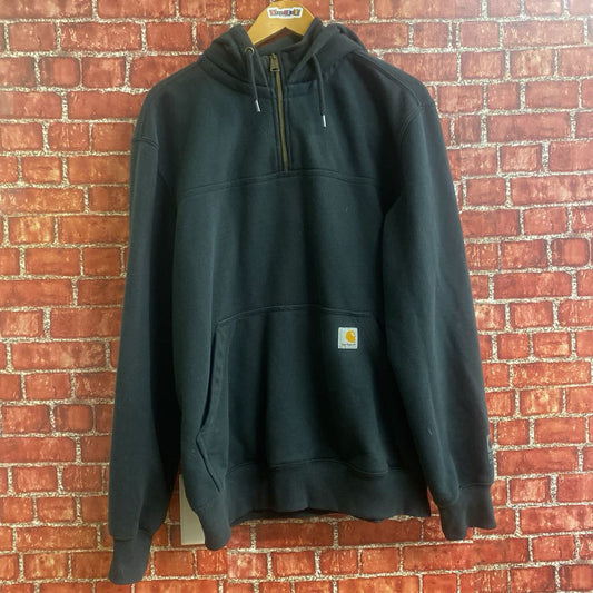 Carhartt Quarter Zip Jacket Size M Black