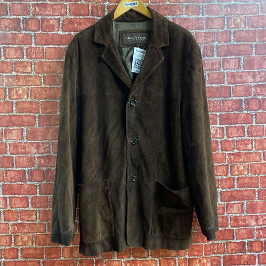 Marc New York Brown Suede Jacket Size XL