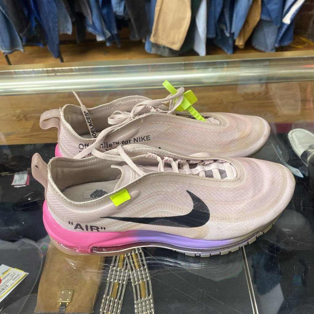 Off White Air Max 97' Sneakers Pink Size 6.5W