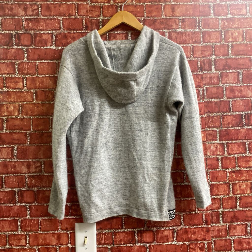 Paka Handmade Sweater Hoodie Grey Size S