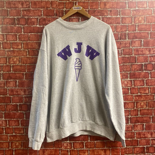 Who Jung Woo Ice Cream Crewneck Grey Size XL