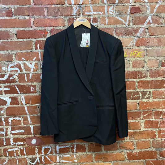 VTG Cockney Rebel Ltd 2 Piece Suit Black Size 7/8