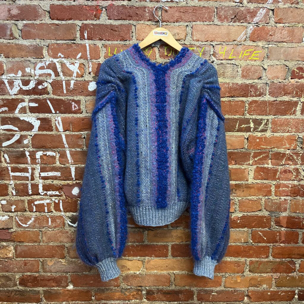 Susan Davis Knit Cardigan Blue OS