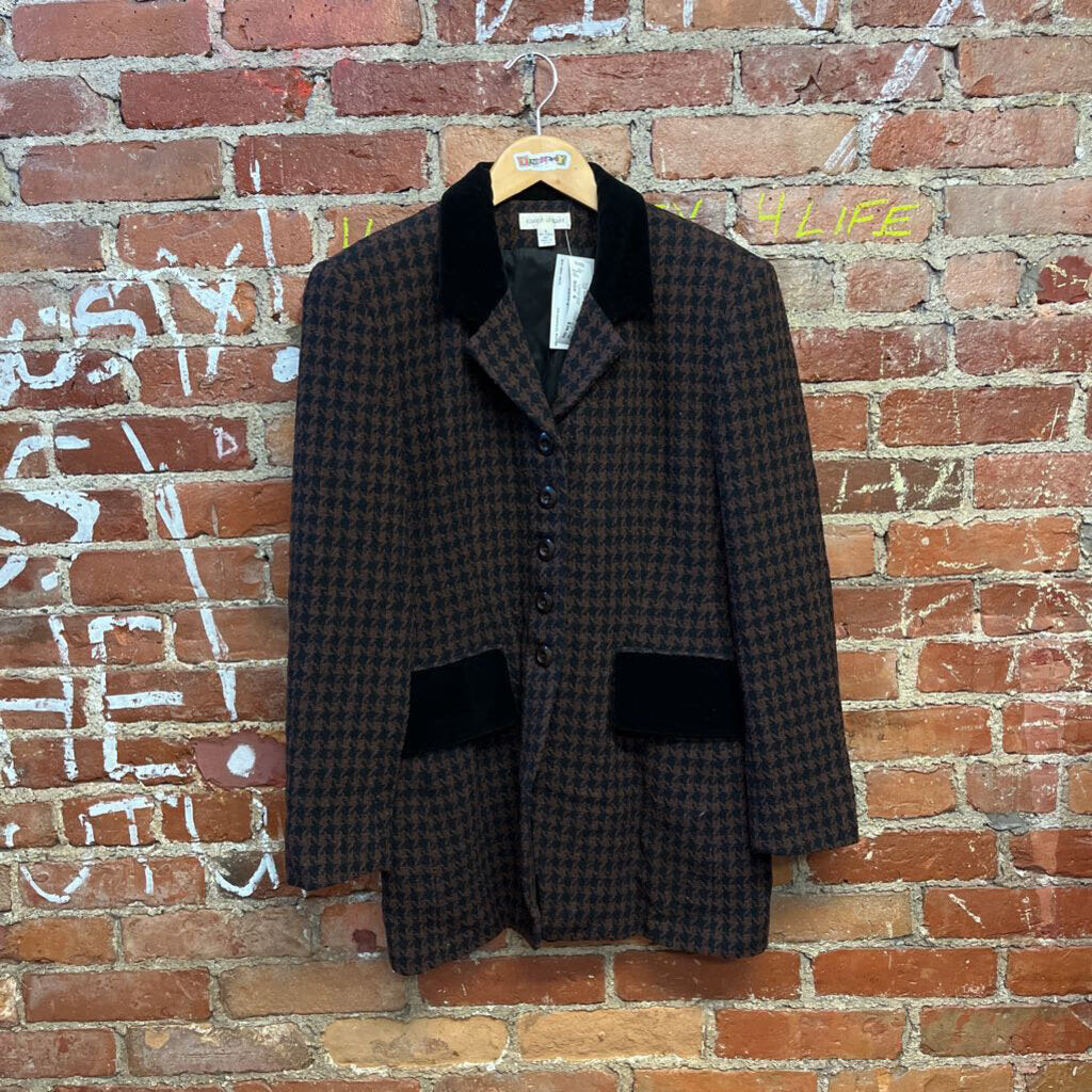 VTG Joseph Vincent Houndstooth Blazer Size 6