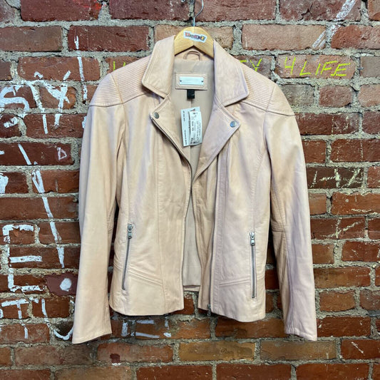 Danier Leather Jacket Pink XS