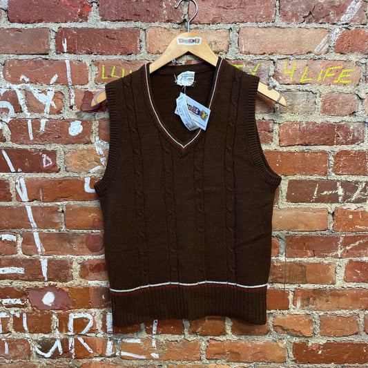 La Camicia Sweater Vest Brown S