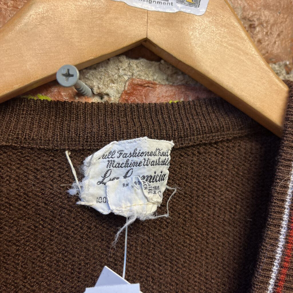 La Camicia Sweater Vest Brown S