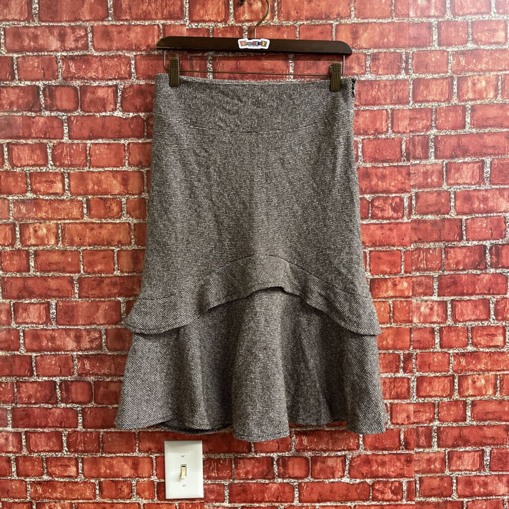 Gap Midi Herringbone Skirt Size 1