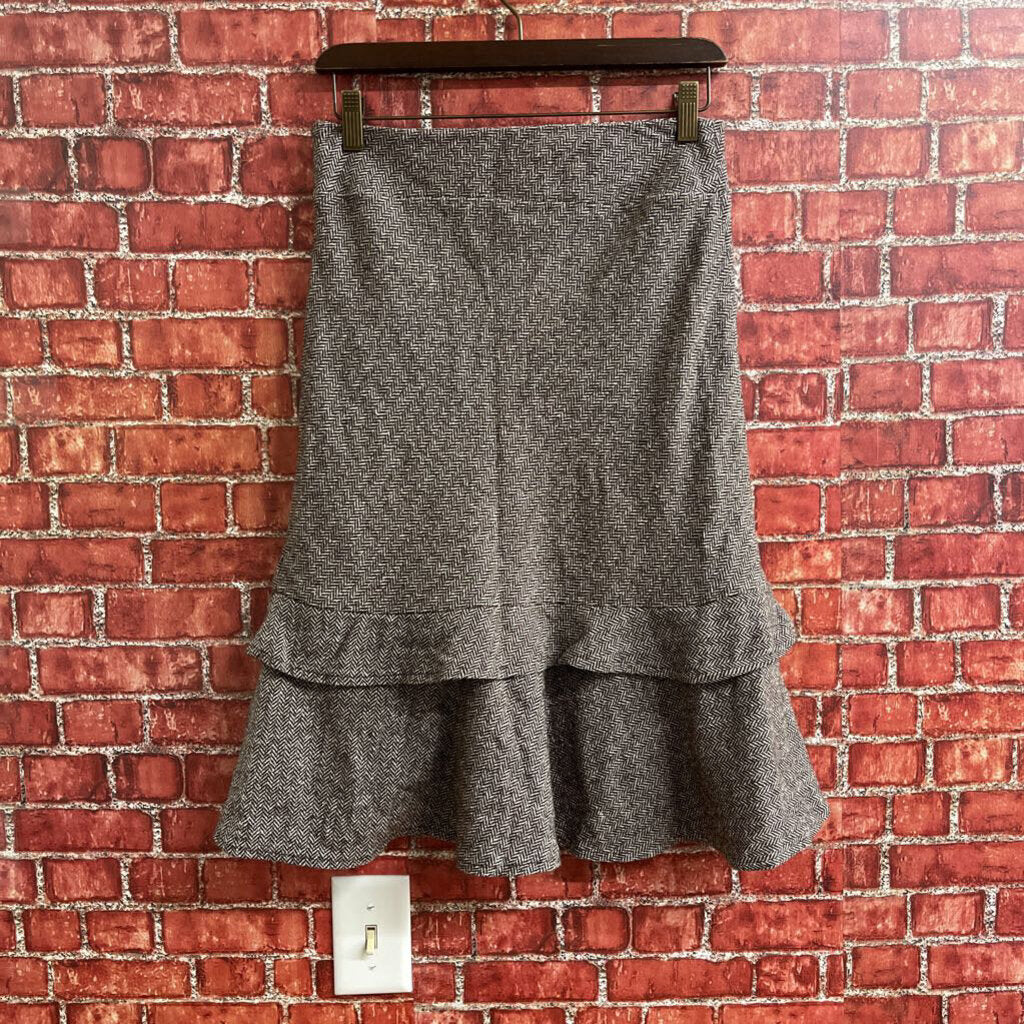 Gap Midi Herringbone Skirt Size 1