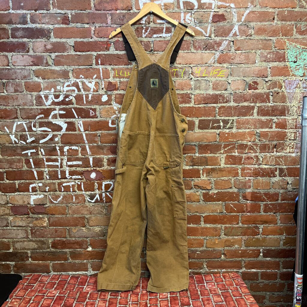 The Berne Apparel Overalls Size 30 Brown