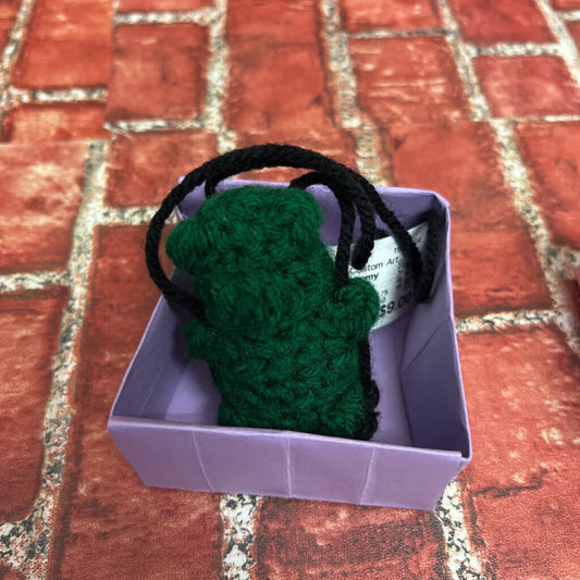 Custom Made Crochet Gummy Bear Green