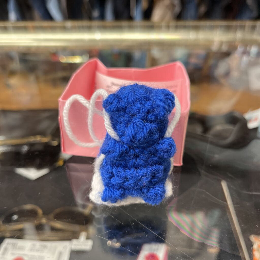 Custom Made Crochet Gummy Bear Blue