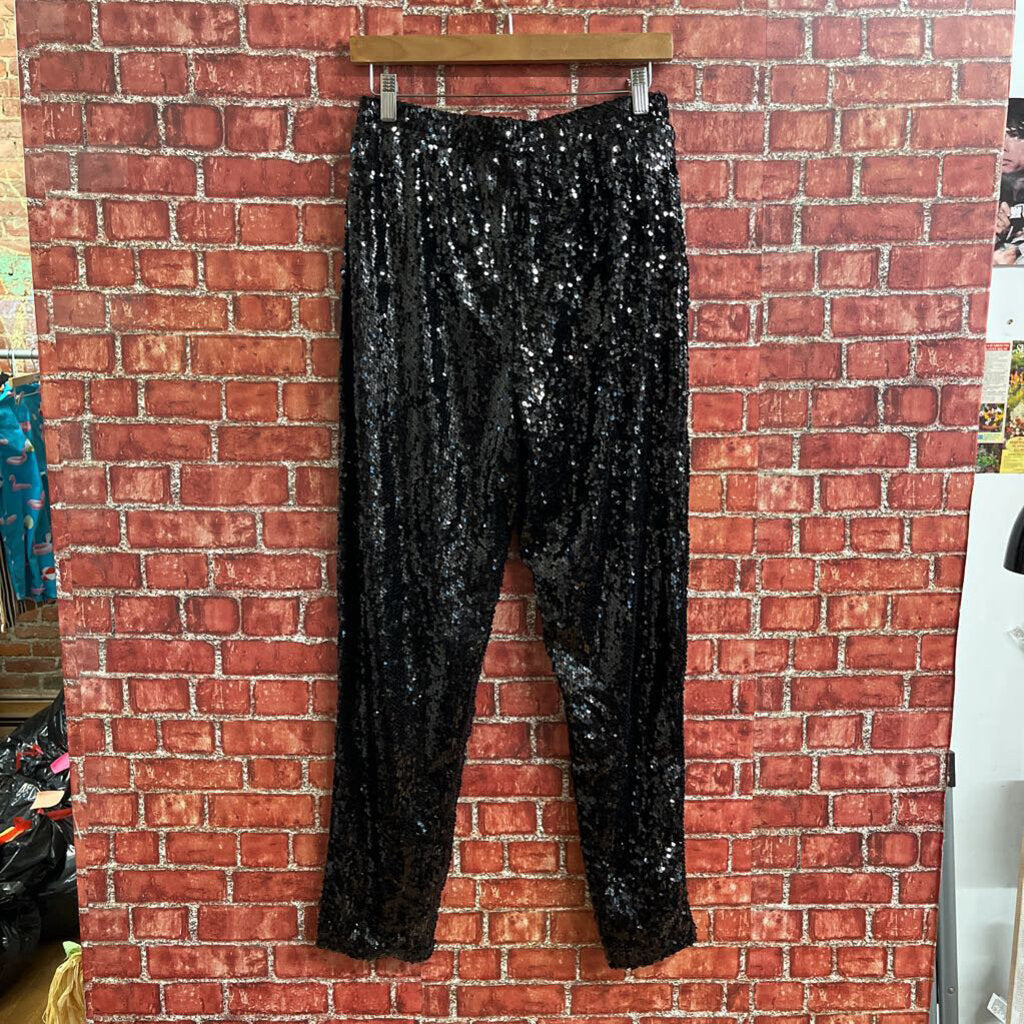 NWT Miami Sequin Pants Black Size M