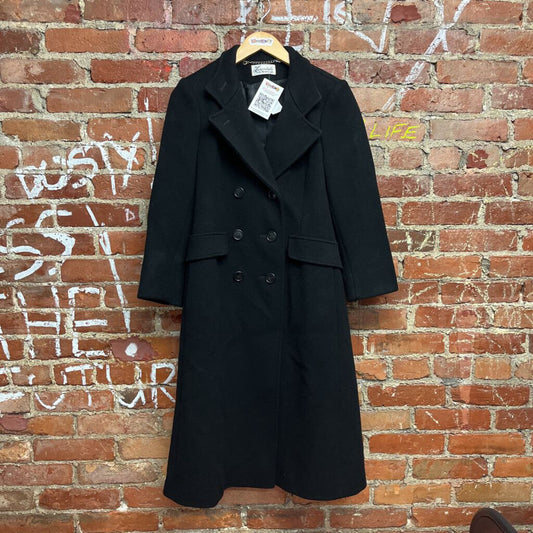 Vintage Lorendale Wool Pea Coat Black Size S