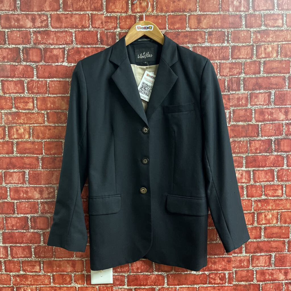 Vintage Whistles Blazer Black Size 10