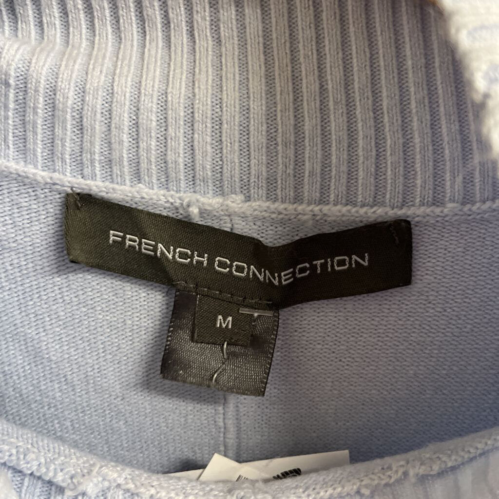 French Connection Baby Blue Turtleneck Sweater Size M