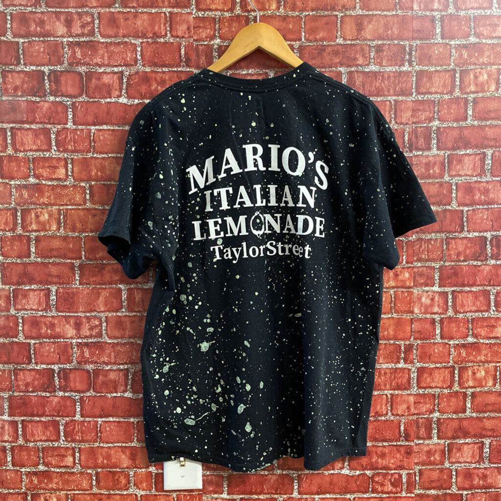 Marios Italian Lemonade Tee Black Size XL