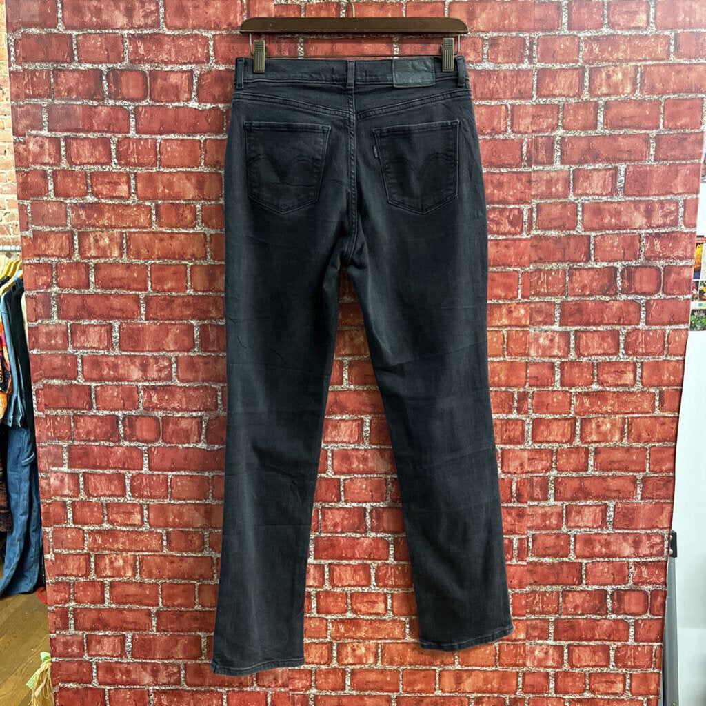 Levis Classic Straight Jeans Black Size 28