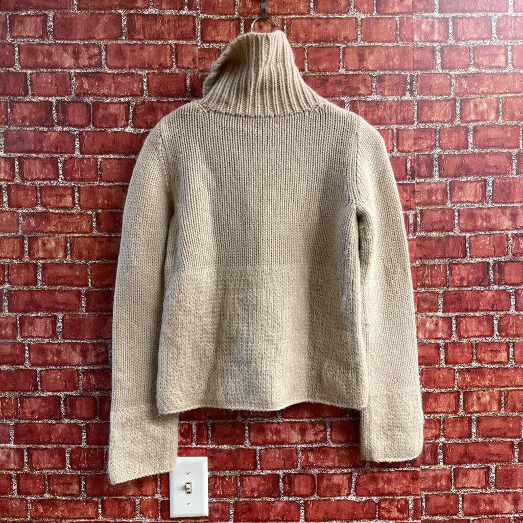 DKNY Lamswool Knit Sweater Cream Size S