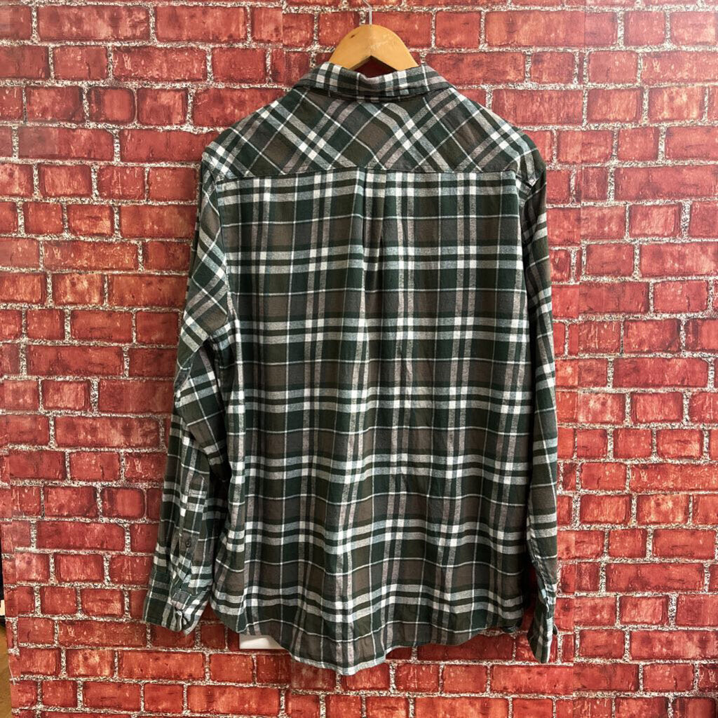 Cloudveil Flannel Shirt Green Plaid Size XL