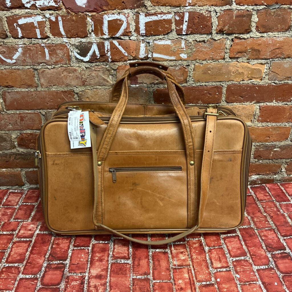 Vintage Hartmann Luggage Leather Duffle Brown