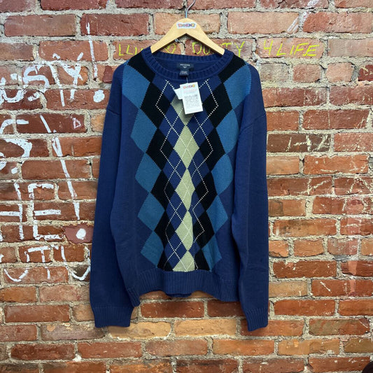 Dockers Argyle Knit Sweater Size XL