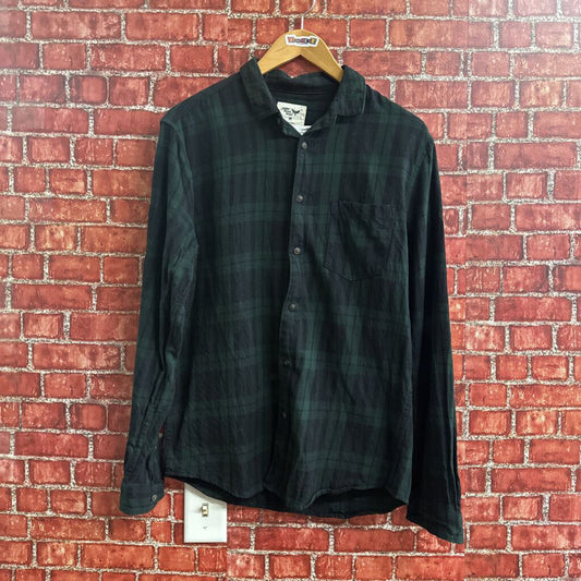 Cedar Wood State Flannel button Down green Size M