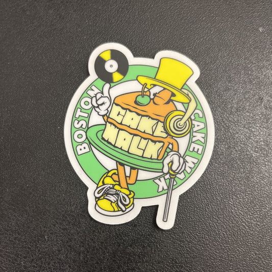 Custom Made Boston Cake Walk Vanilla Sticker