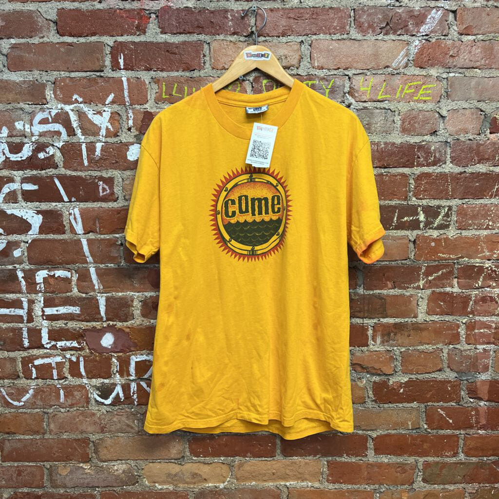 Vintage Lee "Come" Tee Yellow Size Large