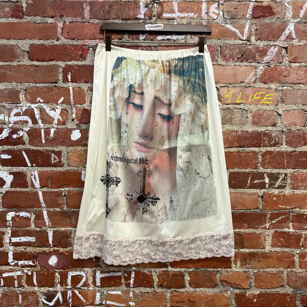 Custom Made Digital Toni Slip Skirt Size M