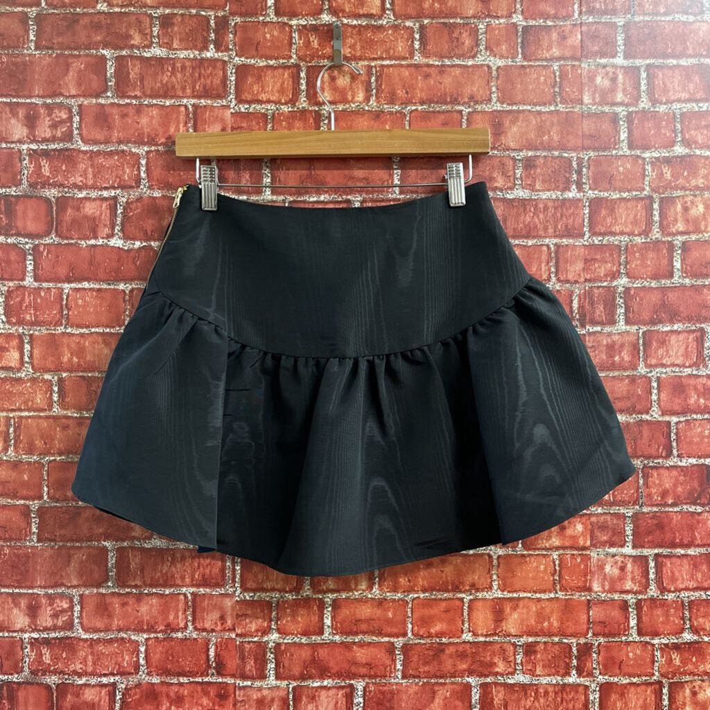 NWT LoveShackFancy Studded Black Mini Skirt Size 4